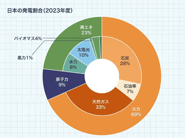日本の電力は33%がLNG由来であり、そのうちの1〜2割のガスを中東から仕入れているため、もしこの衝突が長引けば日本の法人の電気代も大幅に上がることになる。
